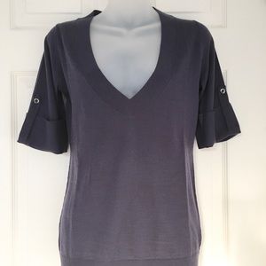 Banana Republic V-Neck tab sleeve sweater